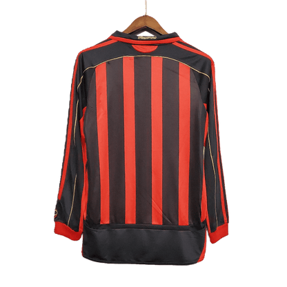 AC Milan Retro 06/07 Long Sleeve Home (Free Personalisation)