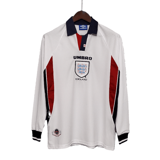 England Retro Long Sleeve 1998 Home (Free Personalisation)