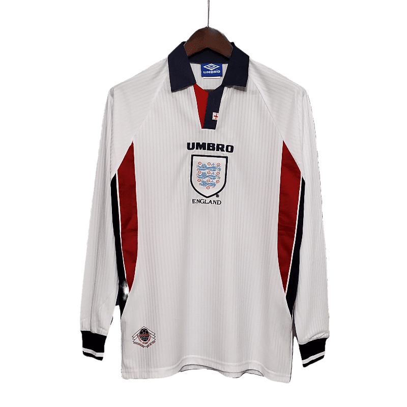 England Retro Long Sleeve 1998 Home (Free Personalisation)