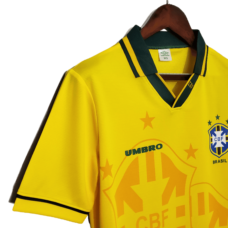 Brazil Retro 1993/94 Home (Free Personalisation)