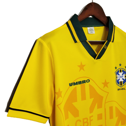 Brazil Retro 1993/94 Home (Free Personalisation)