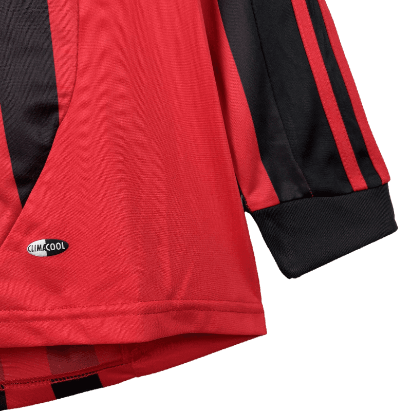 AC Milan Retro 2007/08 Long Sleeve Home (Free Personalisation)