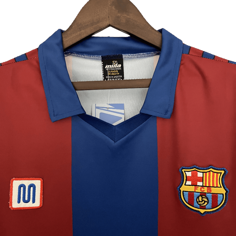 Barcelona Retro 80/82 Home (Free Personalisation)