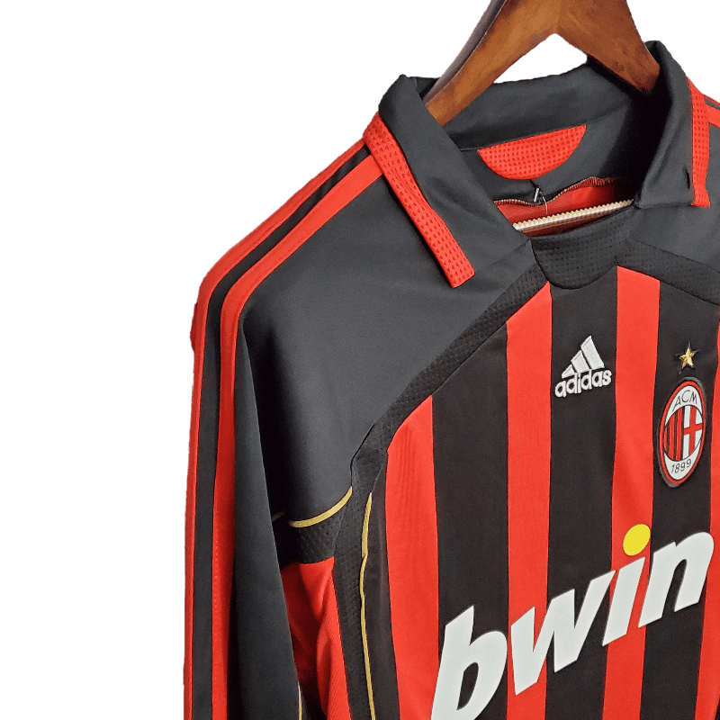 AC Milan Retro 06/07 Long Sleeve Home (Free Personalisation)