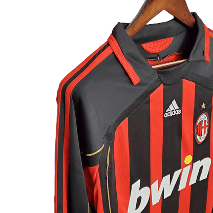 AC Milan Retro 06/07 Long Sleeve Home (Free Personalisation)