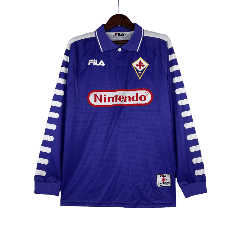 Fiorentina Retro long Sleeve 1998 Home (Free Personalisation)