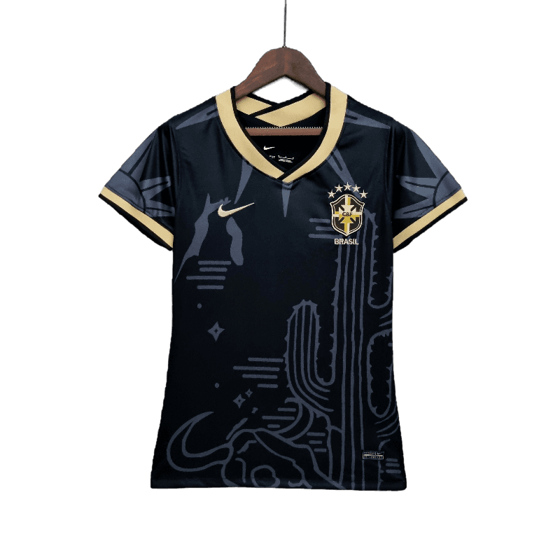 Brazil 2022 Women Black (Free Personalisation)