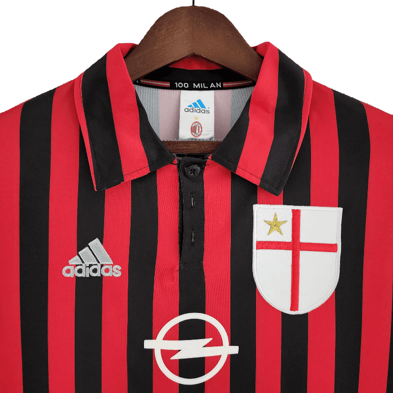 AC Milan Retro 1999/2000 Long Sleeve Home (Free Personalisation)