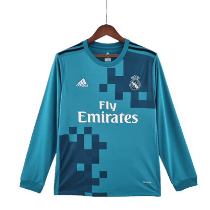 Real Madrid Retro 2017/18 Long Sleeve Third Away (Free Personalisation)