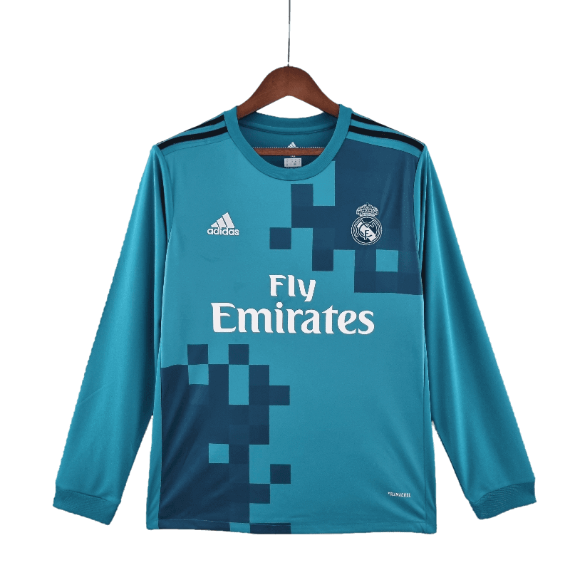 Real Madrid Retro 2017/18 Long Sleeve Third Away (Free Personalisation)