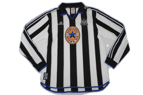 Newcastle Retro 99/00 Long Sleeve Home (Free Personalisation)