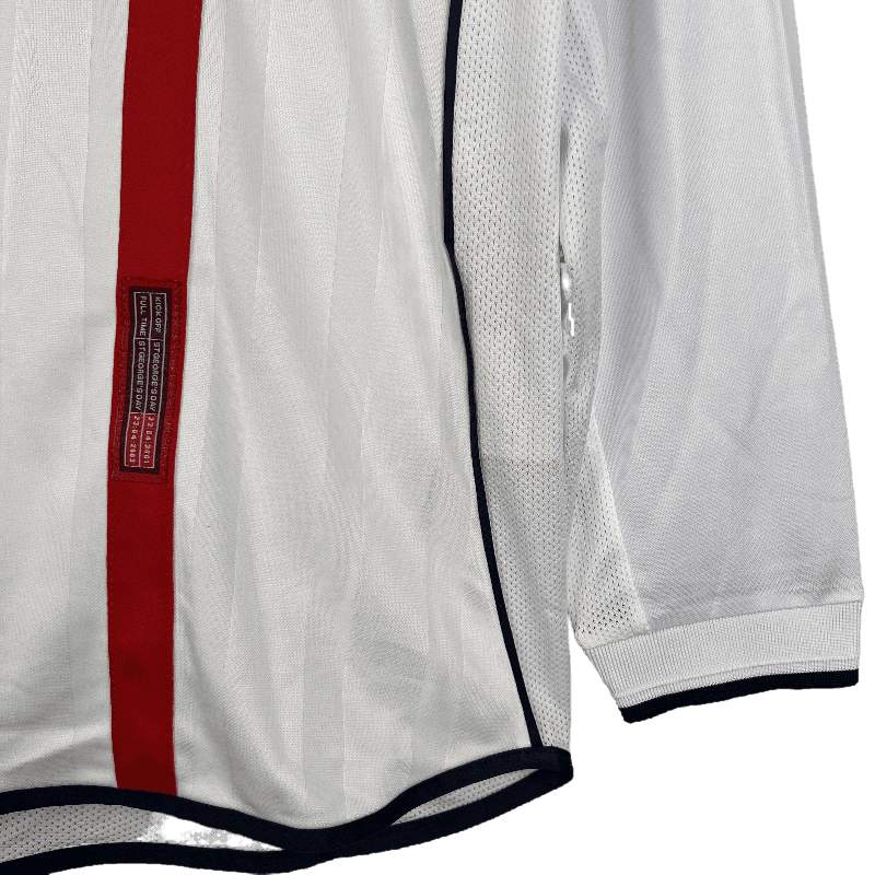 England Retro Long Sleeve 2002 Home (Free Personalisation)