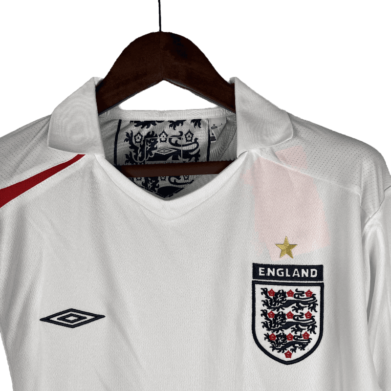 England Retro Long Sleeve 2006 Home (Free Personalisation)