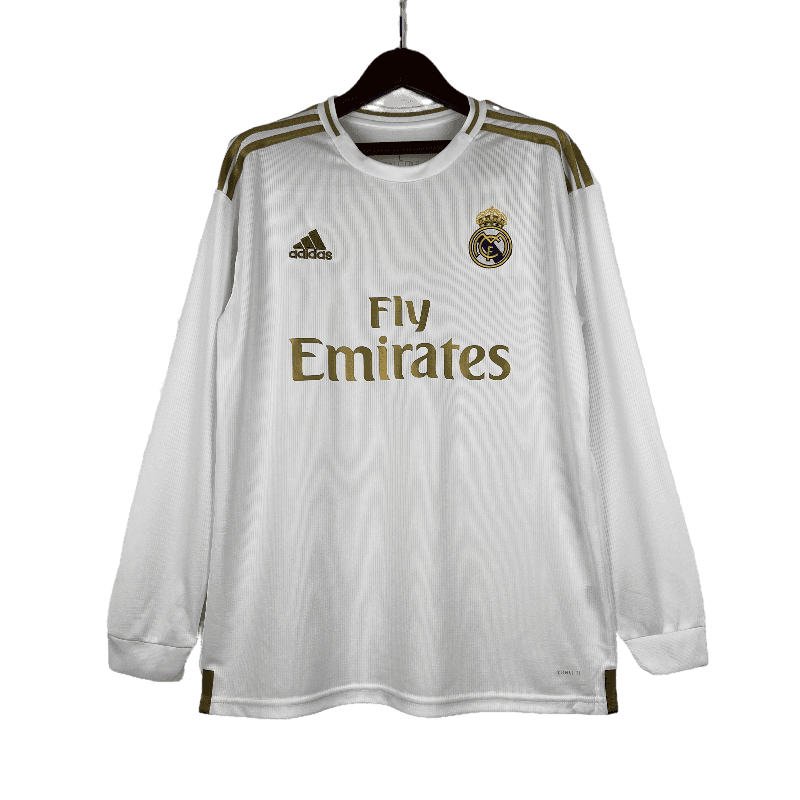 Real Madrid Retro 2019/20 Long Sleeve Home (Free Personalisation)