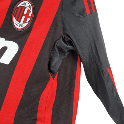 AC Milan Retro 2008/09 Long Sleeve Home (Free Personalisation)
