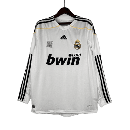 Real Madrid Retro 2009/10 Long Sleeve Home (Free Personalisation)