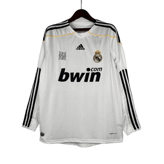 Real Madrid Retro 2009/10 Long Sleeve Home (Free Personalisation)