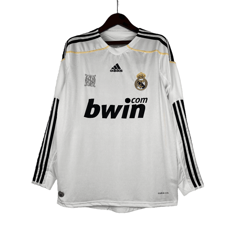 Real Madrid Retro 2009/10 Long Sleeve Home (Free Personalisation)