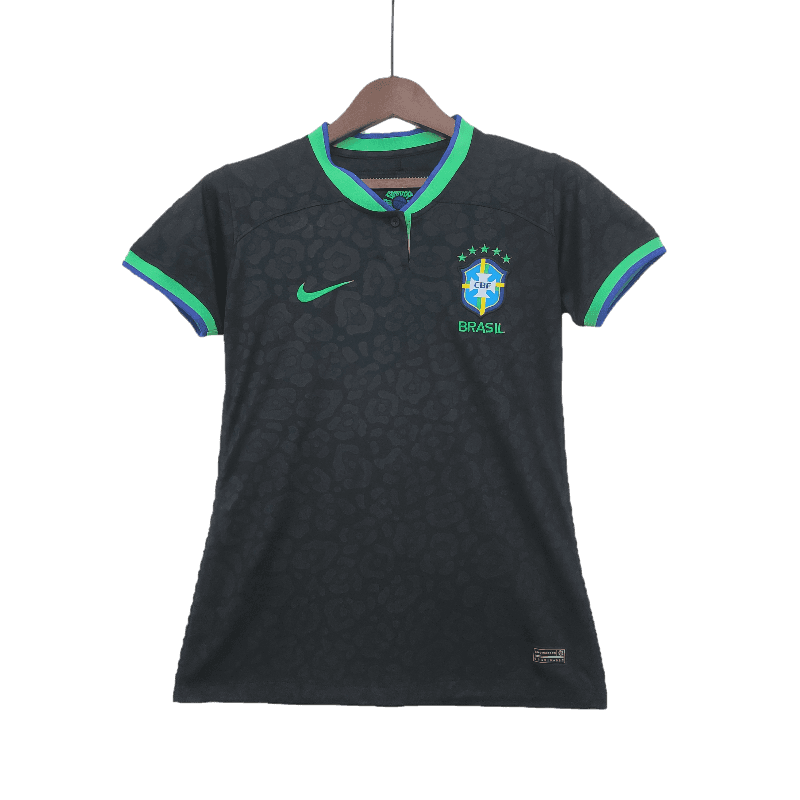 Brazil 2022 Women Black (Free Personalisation)