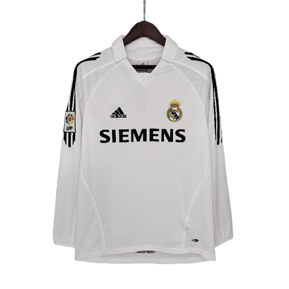 Real Madrid Retro Song Sleeve 2005/06 Home (Free Personalisation)
