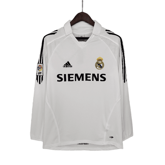 Real Madrid Retro Song Sleeve 2005/06 Home (Free Personalisation)