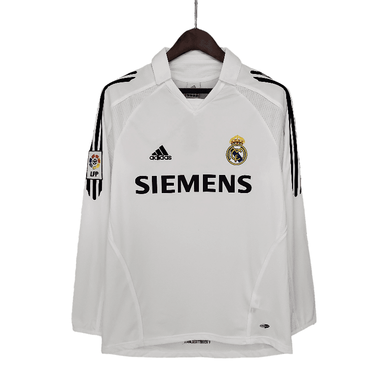 Real Madrid Retro Song Sleeve 2005/06 Home (Free Personalisation)