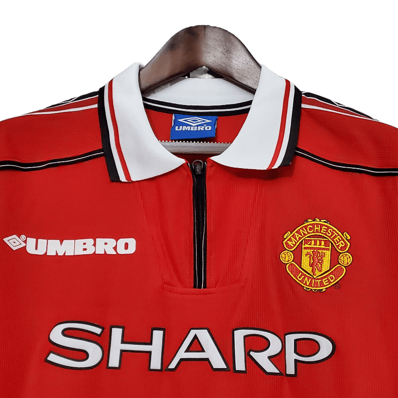 Manchester United Retro Long-Sleeved 1998/99 Home (Free Personalisation)