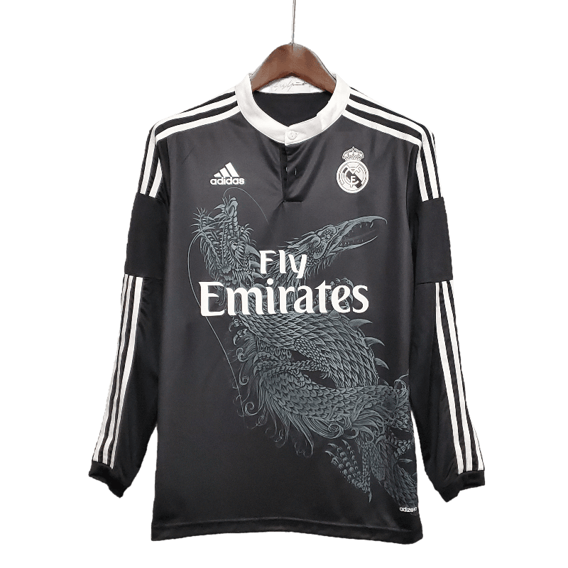 Real Madrid Retro Long Sleeve 2014/15 Third (Free Personalisation)