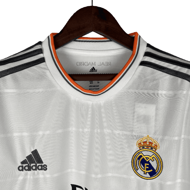 Real Madrid Retro Long Sleeve 2013/14 Home (Free Personalisation)