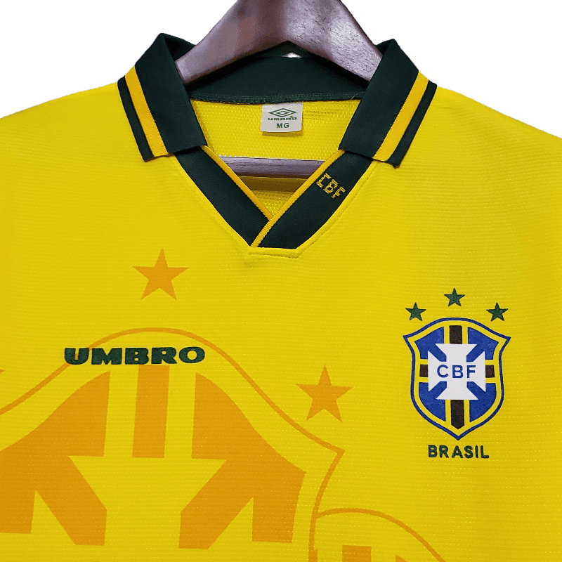 Brazil Retro 1993/94 Home (Free Personalisation)