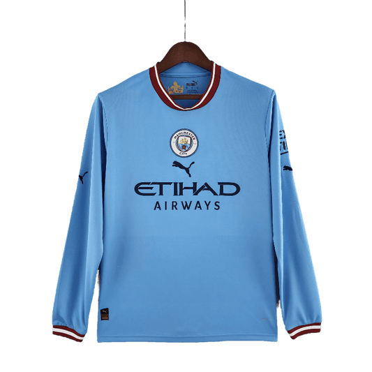 Manchester City 2022/23 Long Sleeve Home (Free Personalisation)
