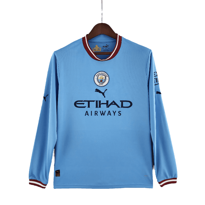 Manchester City 2022/23 Long Sleeve Home (Free Personalisation)