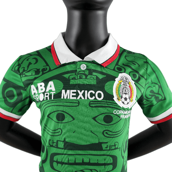 1998 Mexico Retro Kids Home Kit (Free Personalisation)