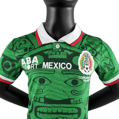 1998 Mexico Retro Kids Home Kit (Free Personalisation)