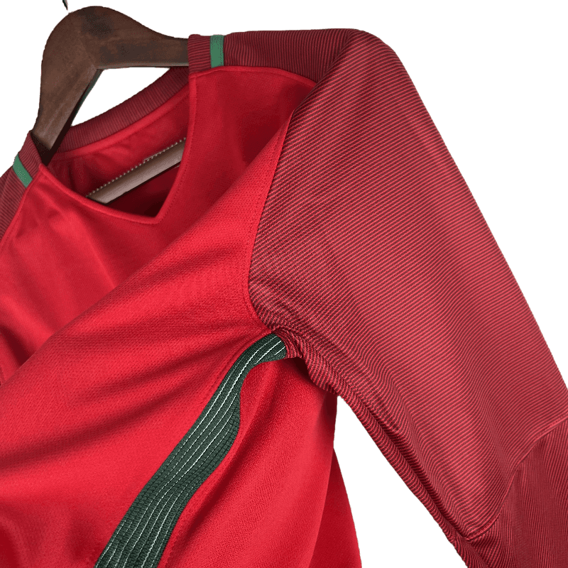 Portugal Retro 2016 Long Sleeve Home (Free Personalisation)