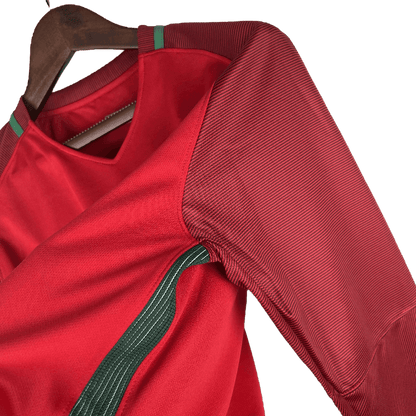 Portugal Retro 2016 Long Sleeve Home (Free Personalisation)
