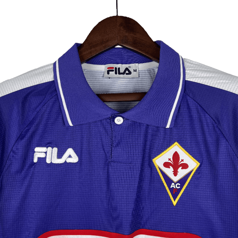 Fiorentina Retro long Sleeve 1998 Home (Free Personalisation)
