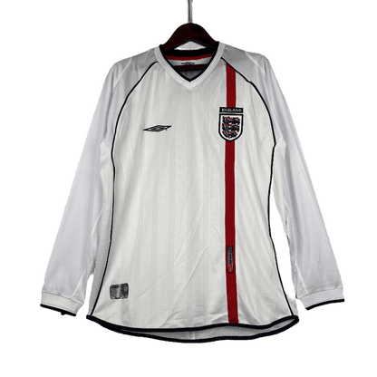 England Retro Long Sleeve 2002 Home (Free Personalisation)