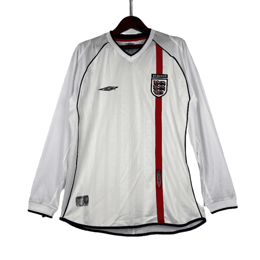 England Retro Long Sleeve 2002 Home (Free Personalisation)