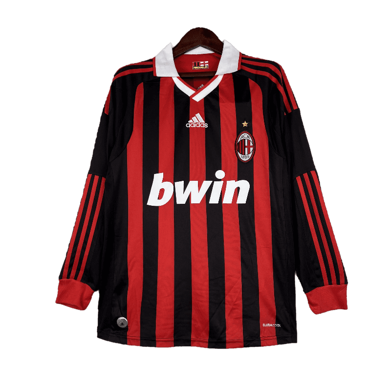AC Milan Retro 2009/10 Long Sleeve Home (Free Personalisation)