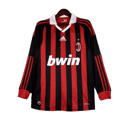 AC Milan Retro 2009/10 Long Sleeve Home (Free Personalisation)