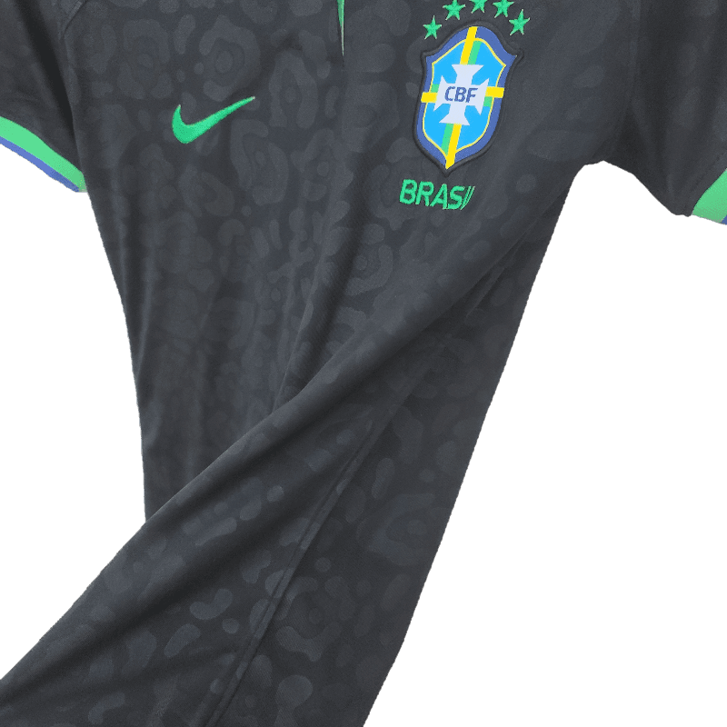 Brazil 2022 Women Black (Free Personalisation)