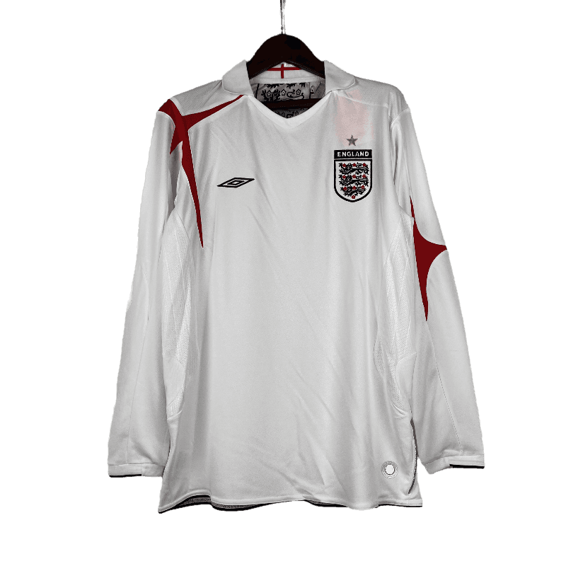 England Retro Long Sleeve 2006 Home (Free Personalisation)